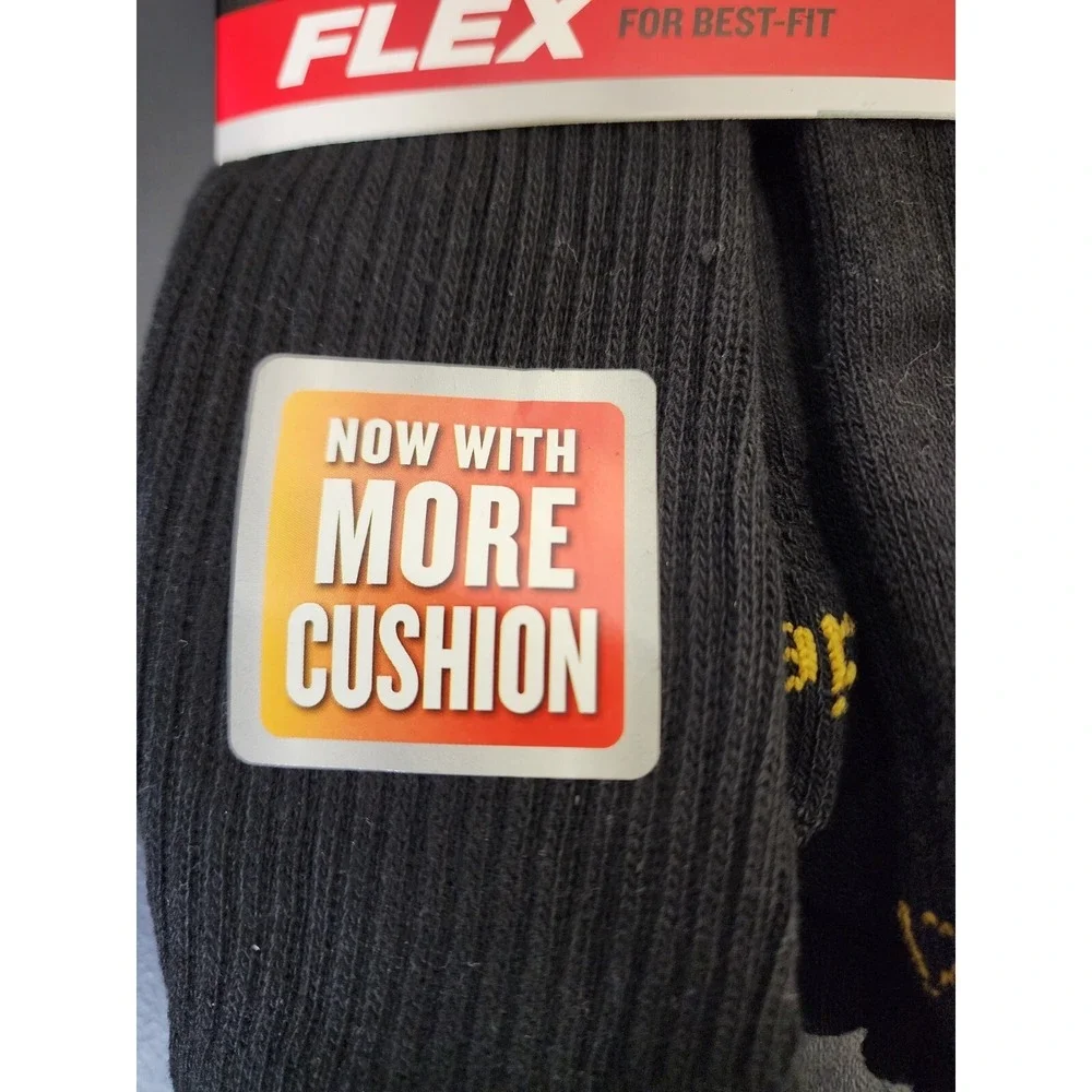 Dickies Size 12-15 Big and Tall Mens Dri Tech Crew Work Cushion Socks 6 Pairs